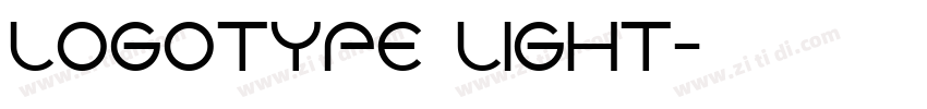 Logotype light字体转换